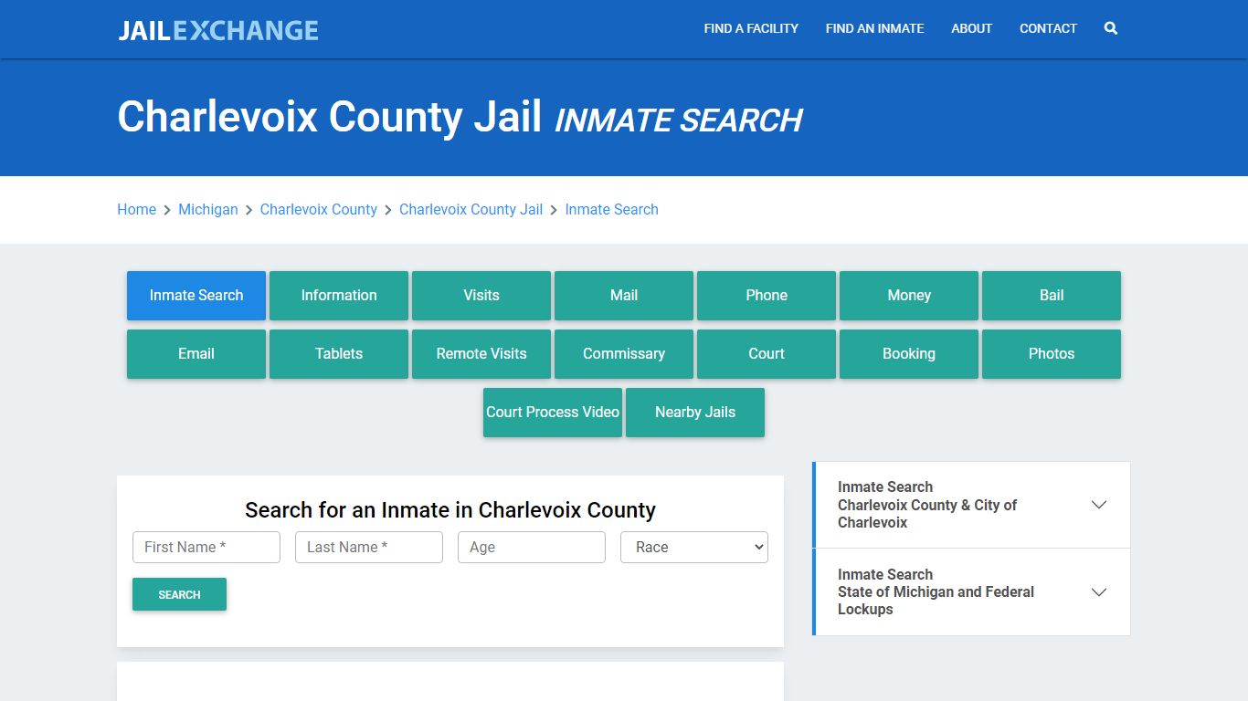 Charlevoix County Jail, MI Inmate Search: Roster & Mugshots